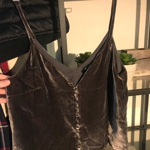 Madewell Velvet Tank NWT